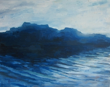 Kochelsee, 2009, Öl auf Leinwand, 40 x 50 cm