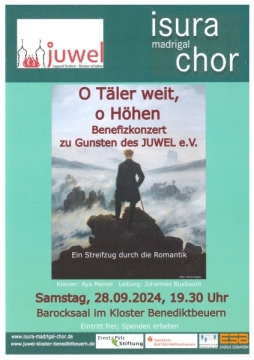 Benefizkonzert Isura Madrigal Chor im Kloster Benediktbeuern 2024