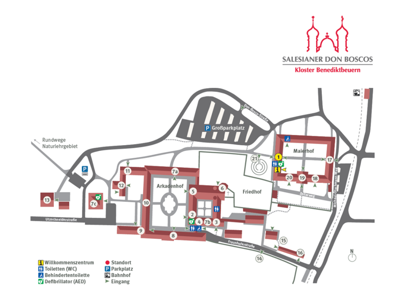 Lageplan Kloster Benediktbeuern 08_22 Grafik