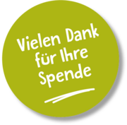 Button Danke fuer ihre Spende